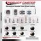 Service Caster 2'' Black Metal Hood Twin Wheel Caster Nylon Wheels 3/8 Thread Stem, 5PK SCC-TS02S50D-NYS-FB-382458-5 - alternate 4